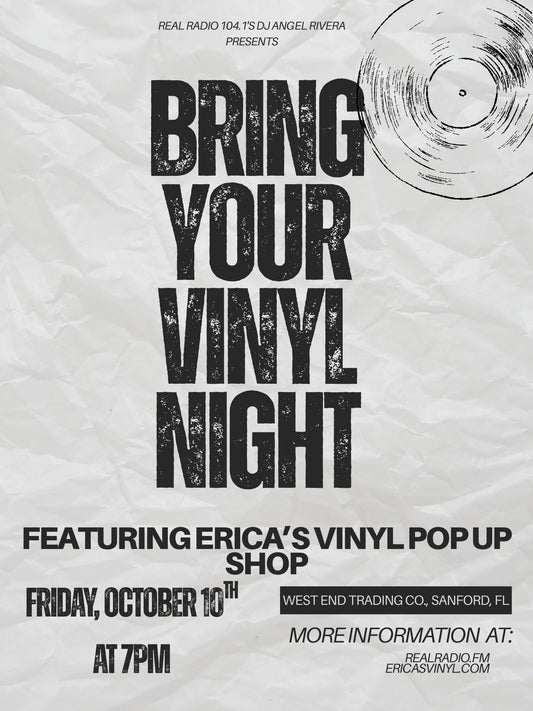DJ ANGEL RIVERA'S BRING YOUR VINYL NIGHT!