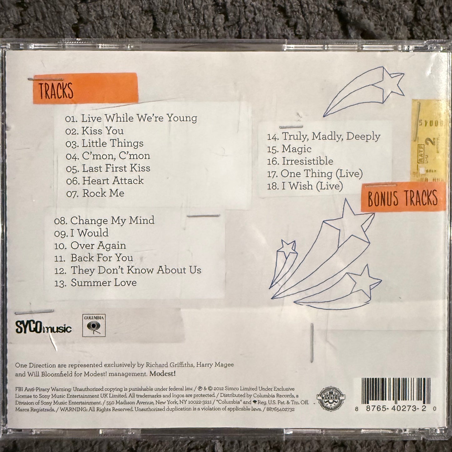 One Direction-Take Me Home CD