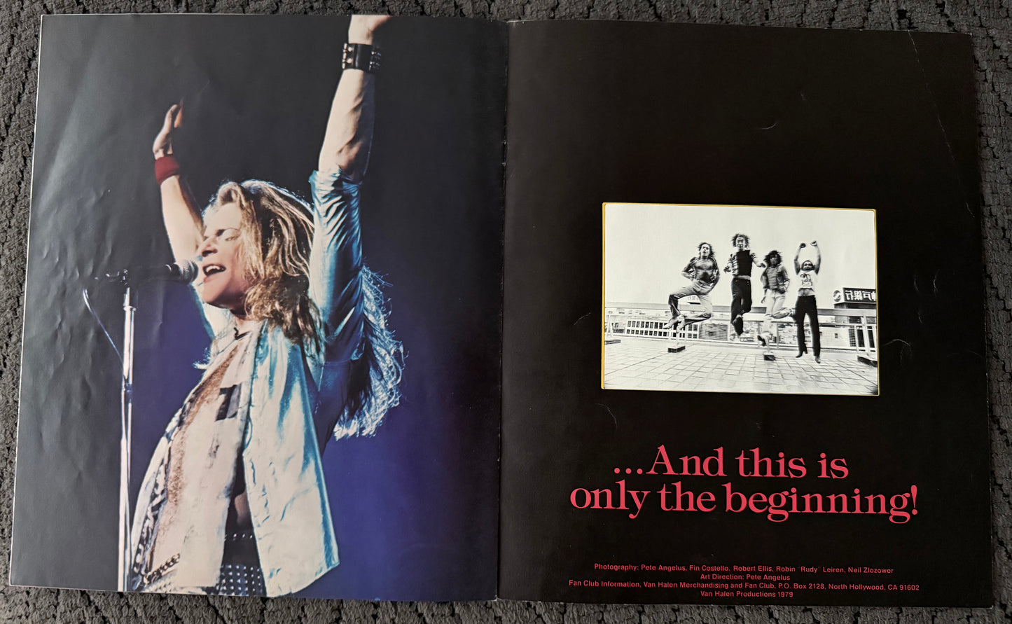 1979 Van Halen World Tour Program
