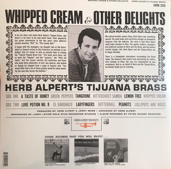 Herb Alpert's Tijuana Brass- Whipped Cream & Other Delights (NEW) (60th Anniversary Picture Disc)
