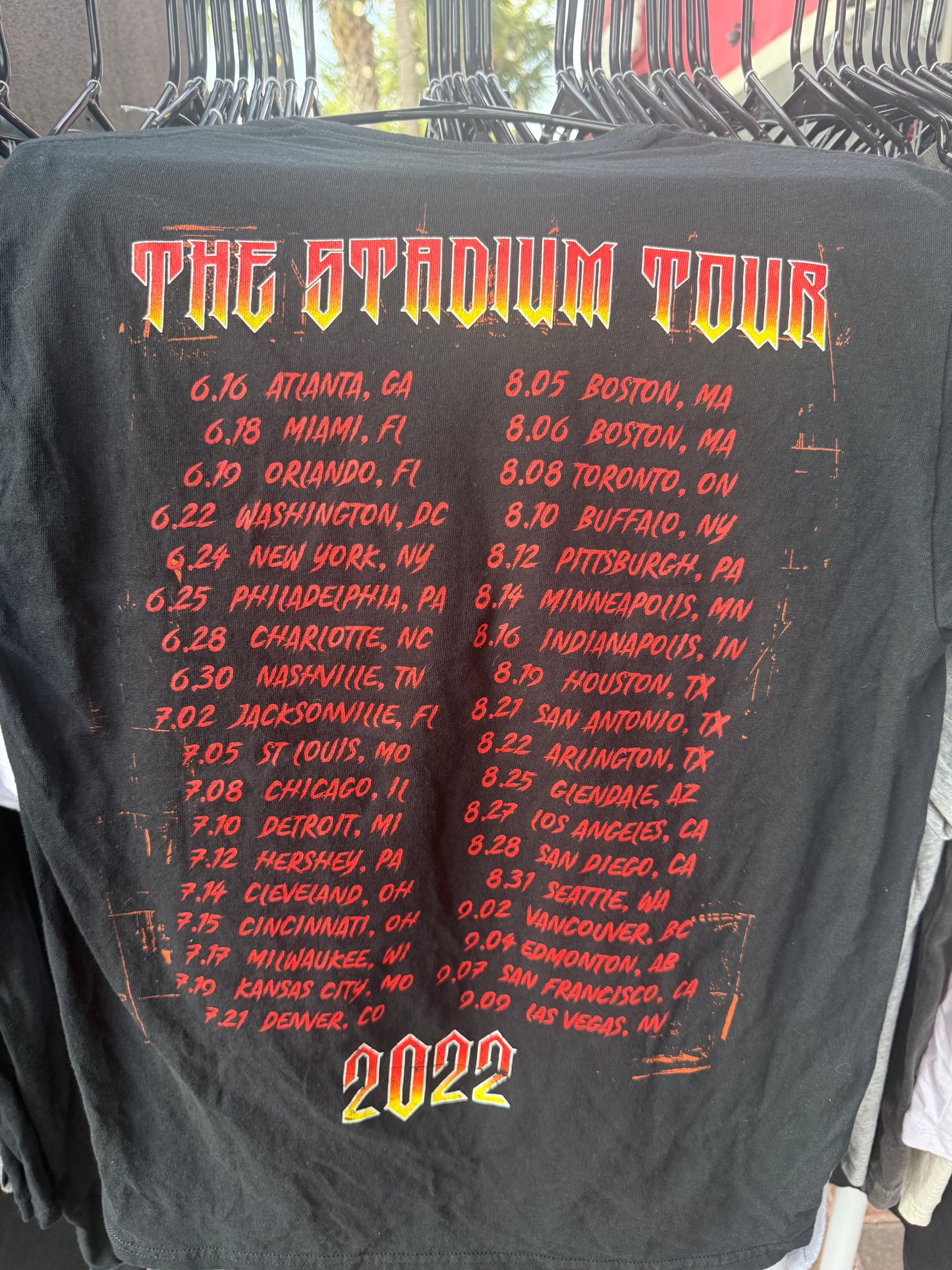 Def Leppard, Motley Crue, Poison, Joan Jett the Stadium Tour Tee