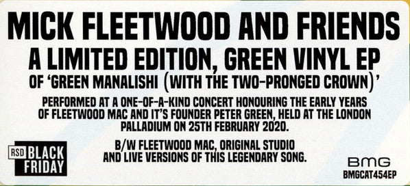 Mick Fleetwood and Friends-The Green Manalishi (With the Two-Pronged Crown) (SEALED) (RSD 2021) (GREEN)