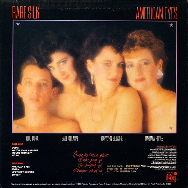 Rare Silk – American Eyes (USED)