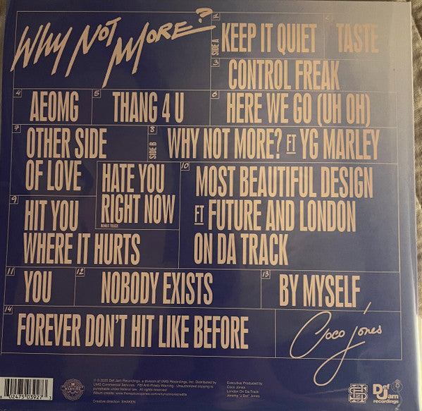 Coco Jones-Why Not More? (USED) (BLUE)
