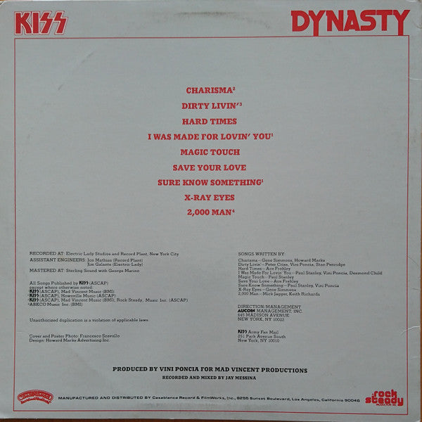Kiss- Dynasty (USED)