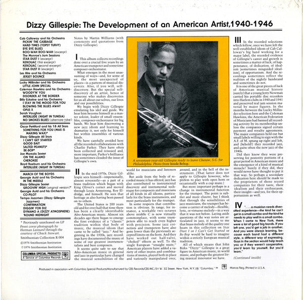 Dizzy Gillespie – The Development Of An American Artist (USED)
