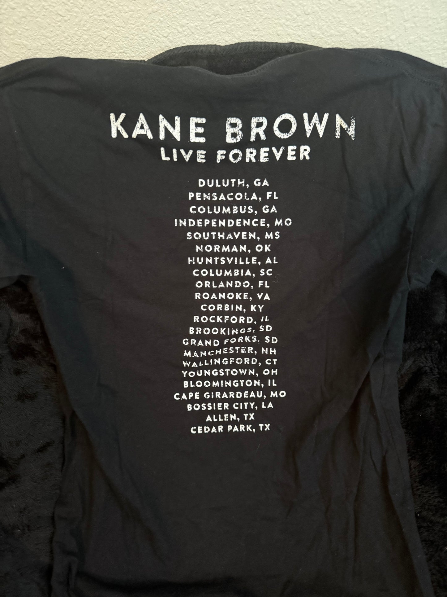 Kane Brown Live Forever Tour tee