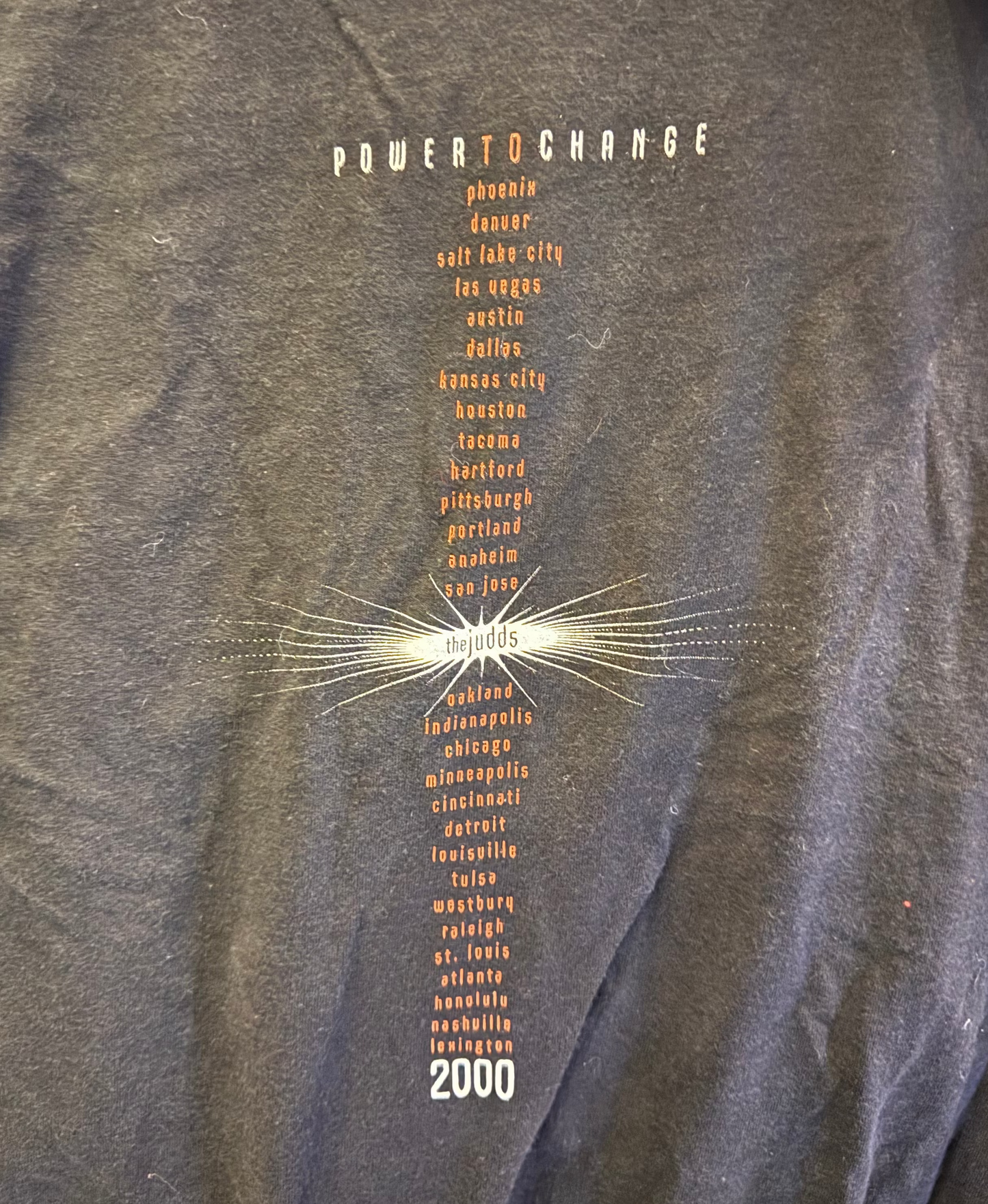 Vintage the Judds Power to Change 2000 Tour shirt