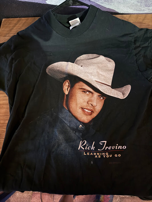 Rick Trevino Learning As You Go 1996-1997 Tour Shirt