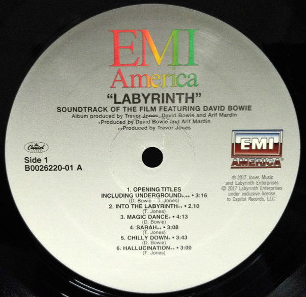 David Bowie-Labyrinth Original Soundtrack of the Jim Henson Film (NEW)