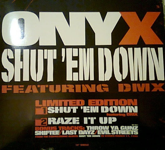 Onyx Feat DMX-"Shut 'Em Down 2x 12"" promo" (USED)