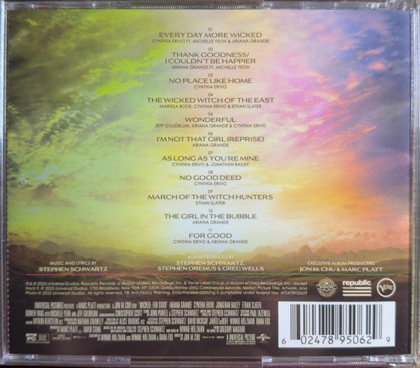 Various-Wicked For Good OST CD