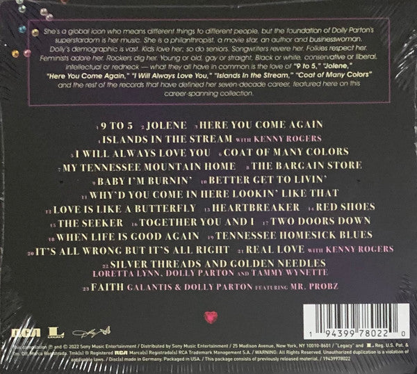 Dolly Parton-Diamonds & Rhinestones: The Greatest Hits Collection CD