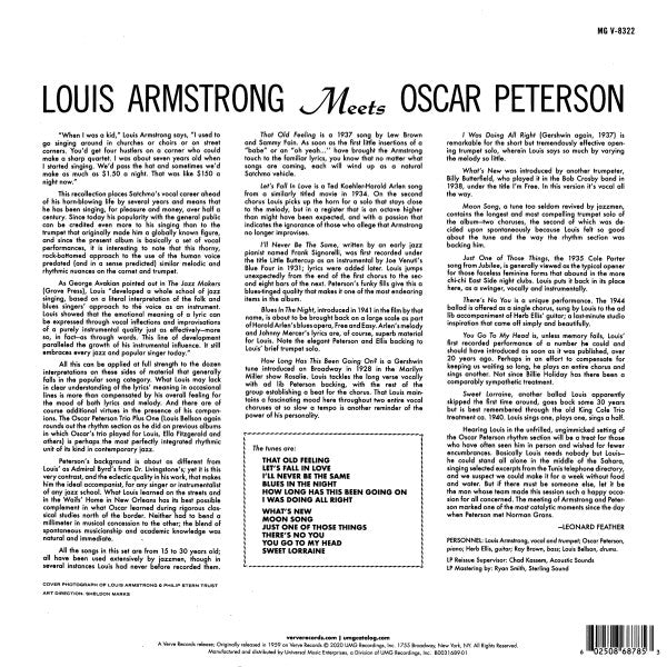 Louis Armstrong, Oscar Peterson – Louis Armstrong Meets Oscar Peterson (USED)
