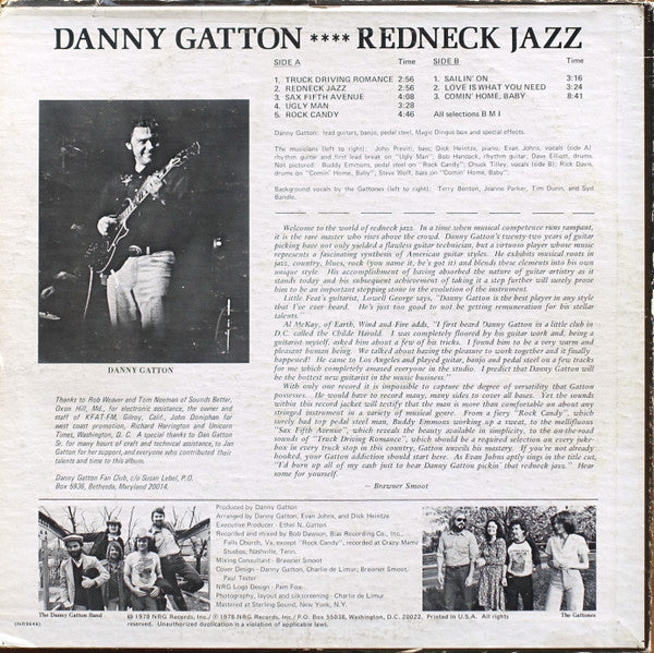 Danny Gatton-Redneck Jazz (USED) (GOLD TRANSLUCENT)